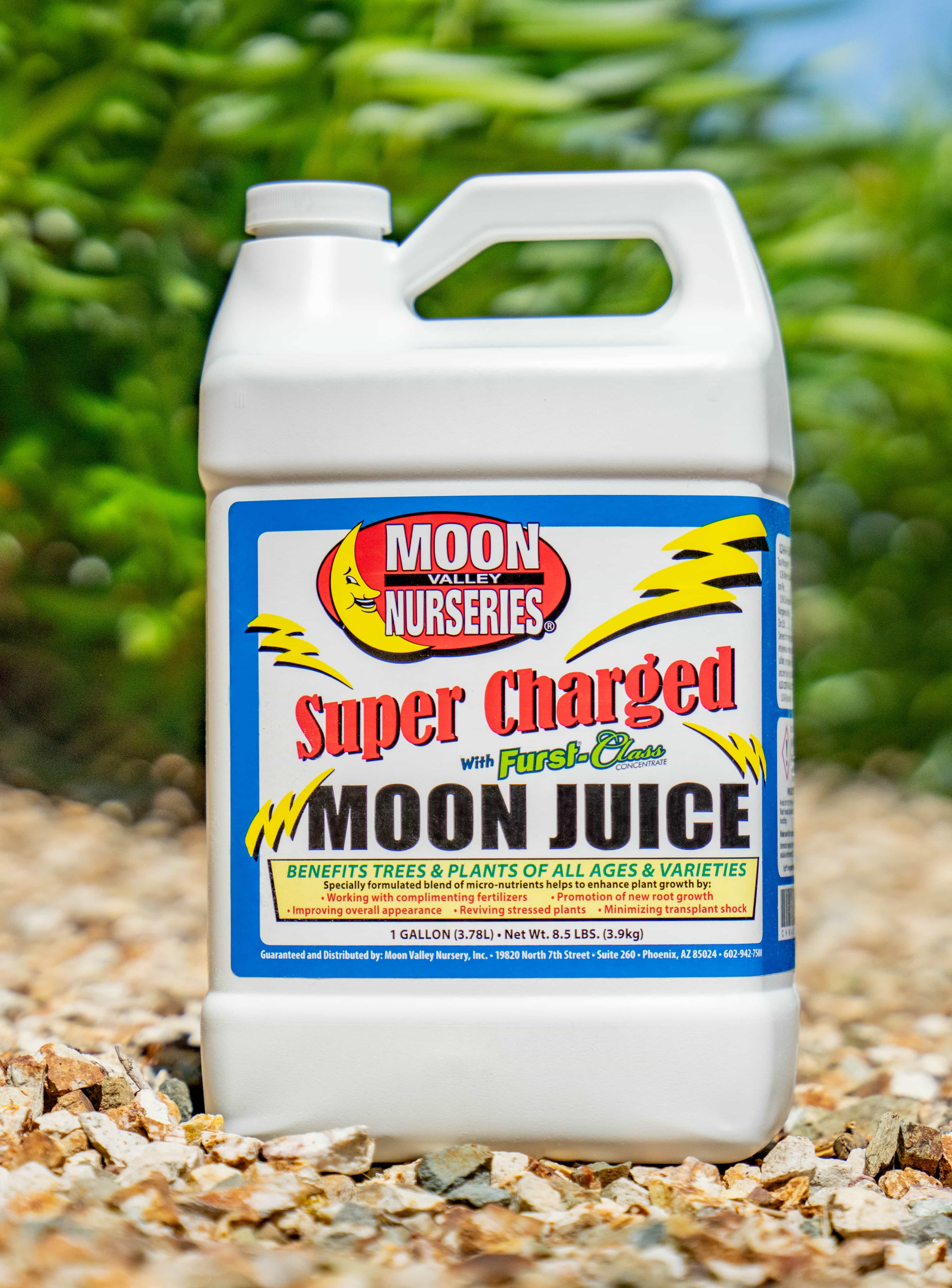 Moon Juice bottle on display